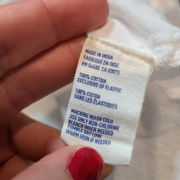 VTG American Eagle White Smocked Dress Cottage Resort Sz Medium Wedding Lace - Picture 7 of 10